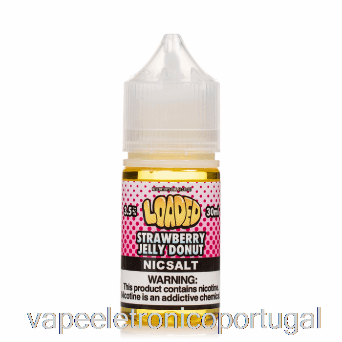 Vape Eletrônico Donut Com Geléia De Morango - Sais Carregados - Vapores Implacáveis ​​- 30ml 50mg